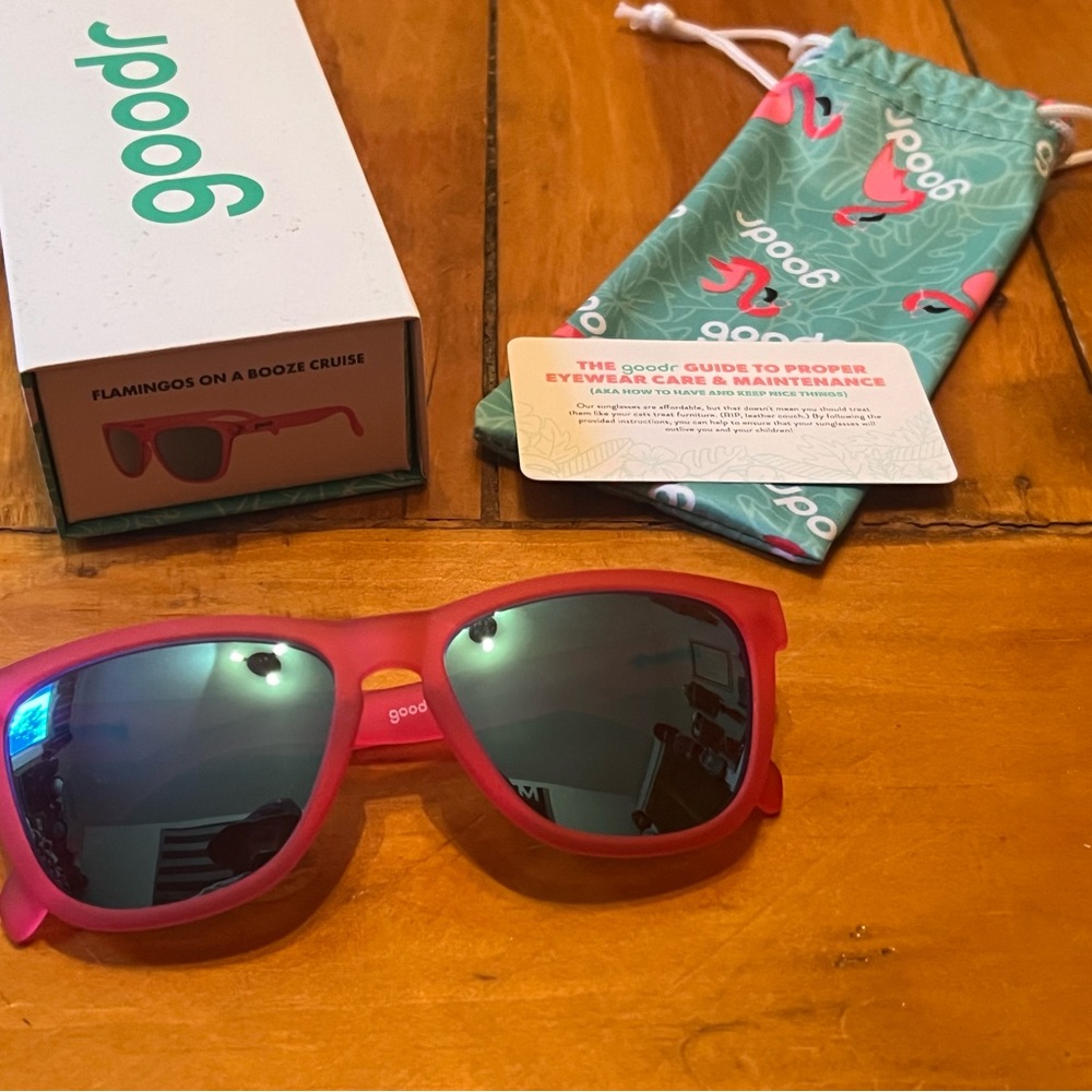 Goodr Sunglasses - Flamingos on a Booze Cruise